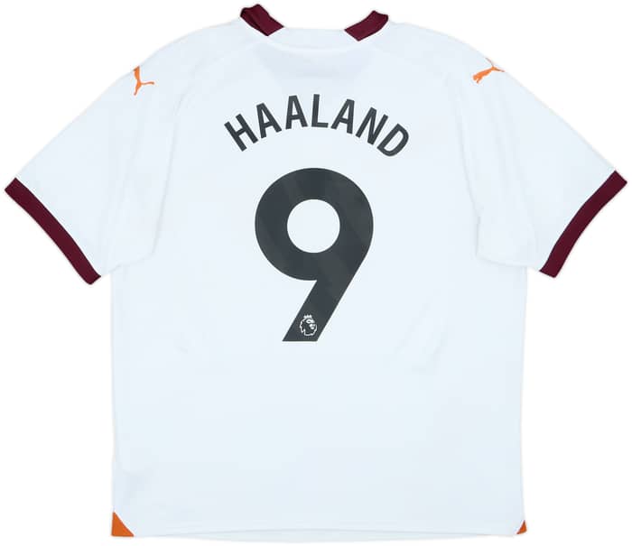2023-24 Manchester City Away Shirt Haaland #9 - 5/10 - (XL)