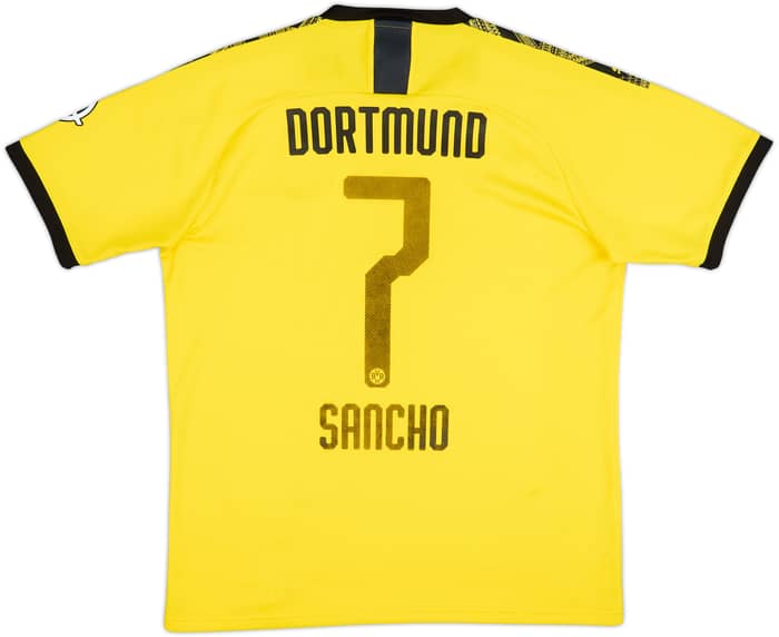 2019-20 Borussia Dortmund Home Shirt Sancho #7 - 5/10 - (L)