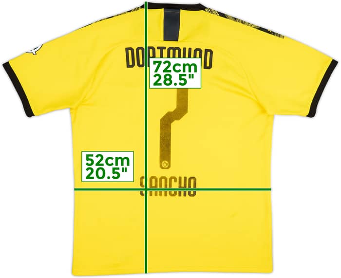 2019-20 Borussia Dortmund Home Shirt Sancho #7 - 5/10 - (L)