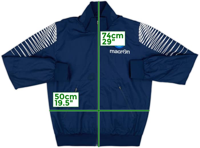 2014-15 Napoli Macron Track Jacket - 7/10 - (M)