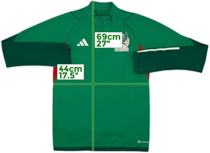 2022-23 Mexico adidas 1/4 Zip Drill Top - 8/10 - (XS)