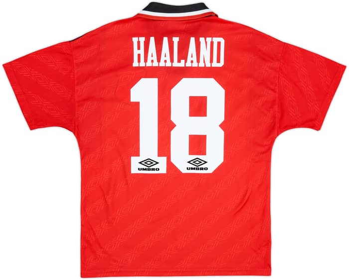 1994-96 Nottingham Forest Home Shirt Haaland #18 - 8/10 - (M)