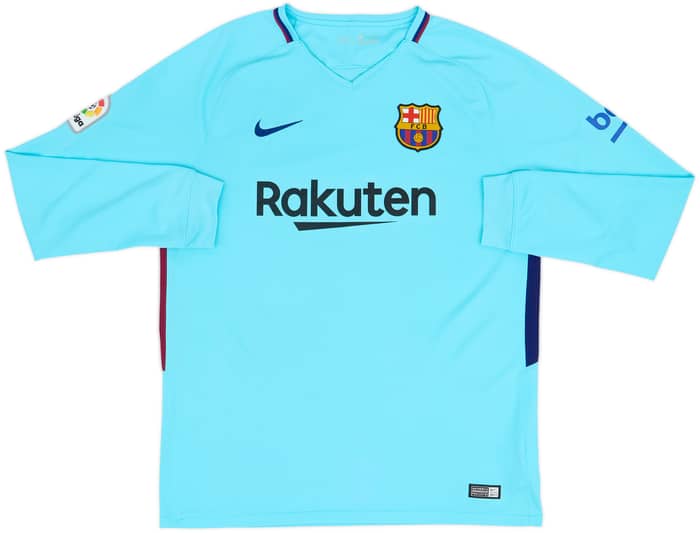 2017-18 Barcelona Away L/S Shirt O.Dembele #11 - 8/10 - (L)