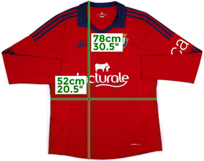 2013-14 Osasuna Home L/S Shirt #10 - 6/10 - (L)