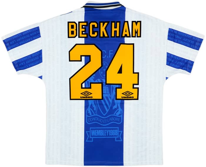 1994-96 Manchester United Third Shirt Beckham #24 - 8/10 - (L)