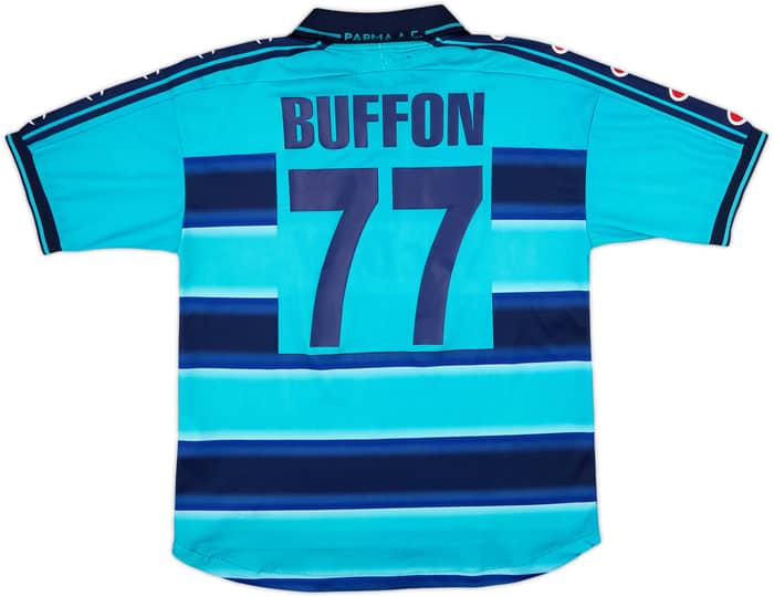 2000-01 Parma GK S/S Shirt Buffon #77 - 8/10 - (S)