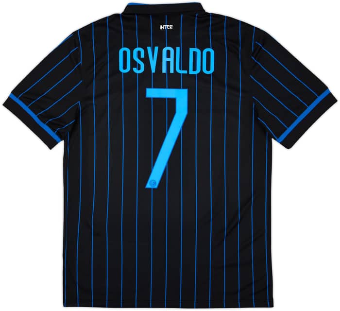 2014-15 Inter Milan Home Shirt Osvaldo #7 - 8/10 - (M)