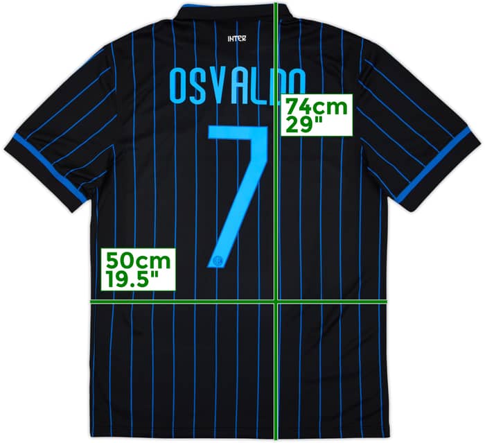 2014-15 Inter Milan Home Shirt Osvaldo #7 - 8/10 - (M)