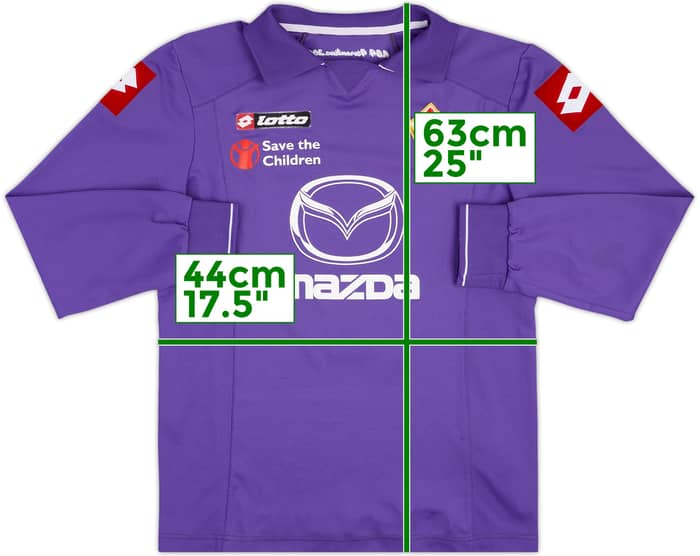 2011-12 Fiorentina Youth Match Issue Home L/S Shirt #2