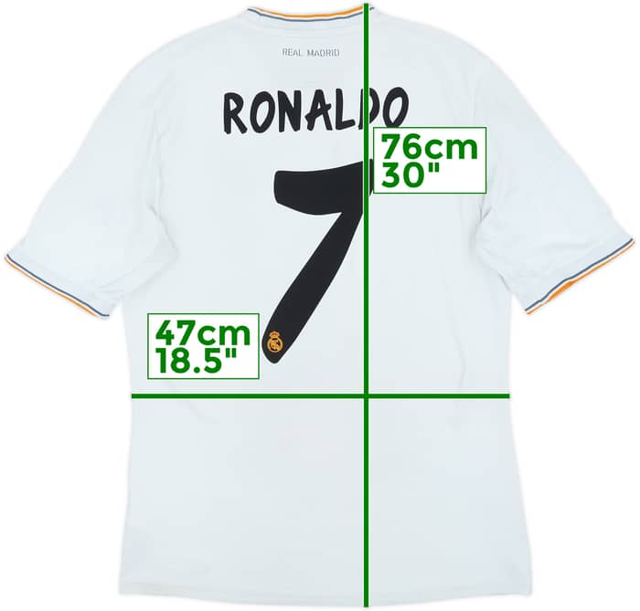 2013-14 Real Madrid Home Shirt Ronaldo #7 - 7/10 - (M)