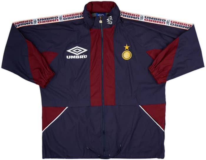 1997-98 Inter Milan Umbro Hooded Track Jacket - 8/10 - (XL)