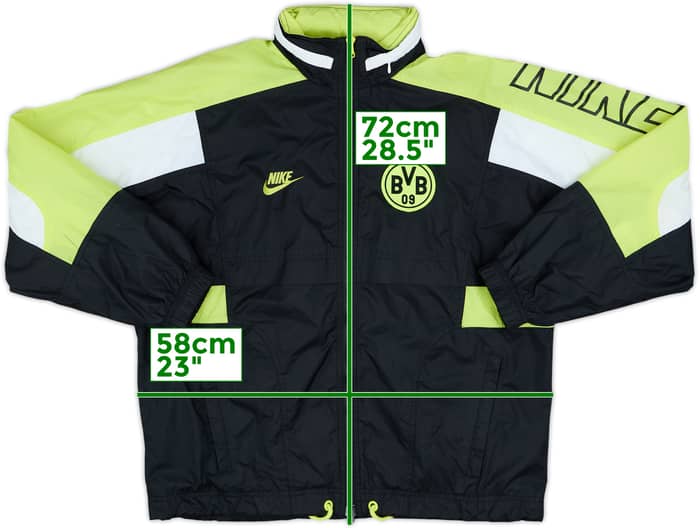 1996-97 Borussia Dortmund Nike Hooded Track Jacket - 8/10 - (S)
