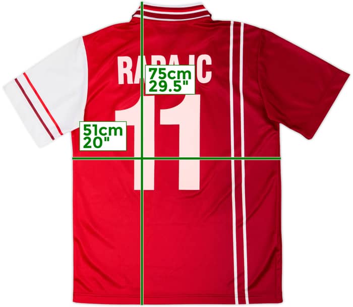 1998-99 Perugia Home Shirt Rapajc #11 - 9/10 - (M)