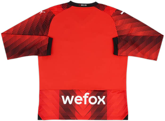 2023-24 AC Milan Home L/S Shirt - 10/10 - (L)