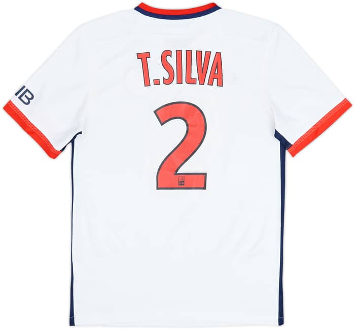 2015-16 Paris Saint-Germain Away Shirt T.Silva #2 - 6/10 - (S)
