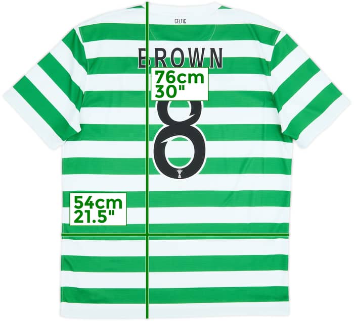 2012-13 Celtic '125th Anniversary' Home Shirt Brown #8 - 8/10 - (L)