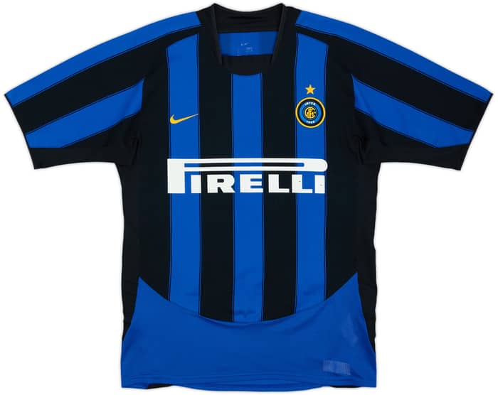 2003-04 Inter Milan Home Shirt J.Zanetti #4 - 7/10 - (S)