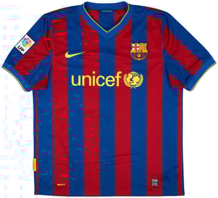 2009-10 Barcelona Home Shirt Ibrahimovic #9 - 7/10 - (L)