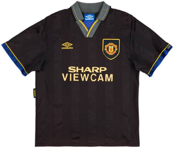 1993-95 Manchester United Away Shirt Cantona #7 - 6/10 - (M)