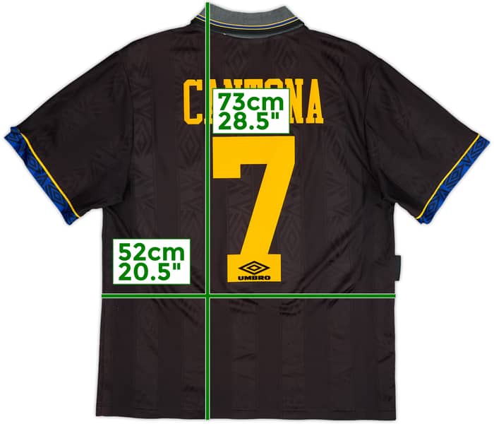 1993-95 Manchester United Away Shirt Cantona #7 - 6/10 - (M)