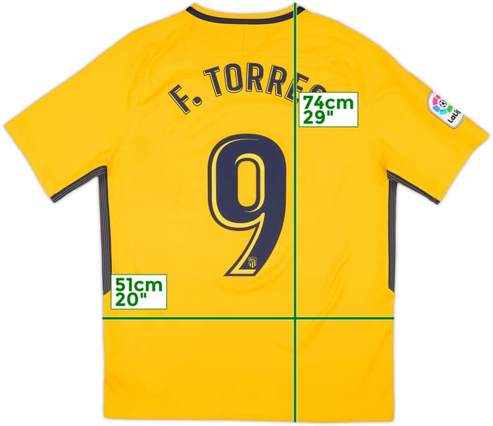 2017-18 Atletico Madrid Away Shirt F.Torres #9 - 8/10 - (L)