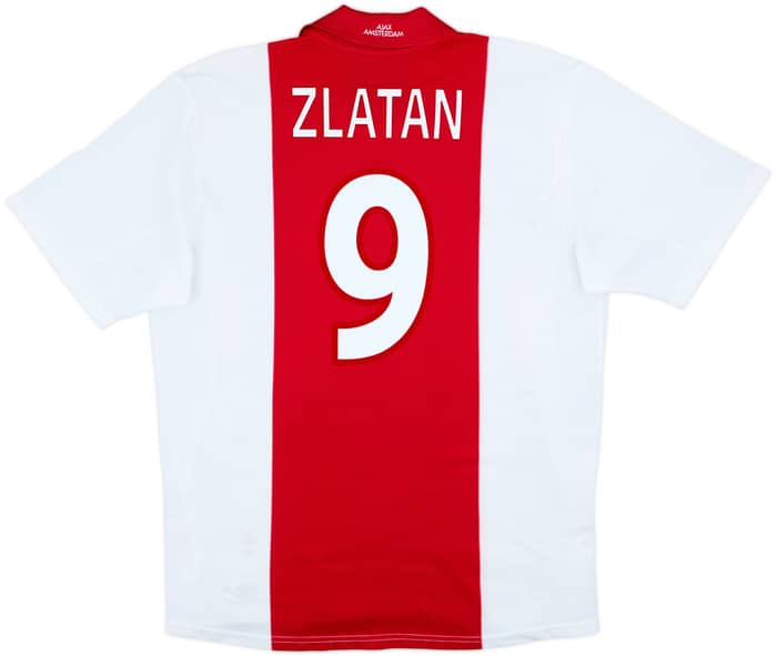 2001-02 Ajax Home Shirt Zlatan #9 - 6/10 - (L)