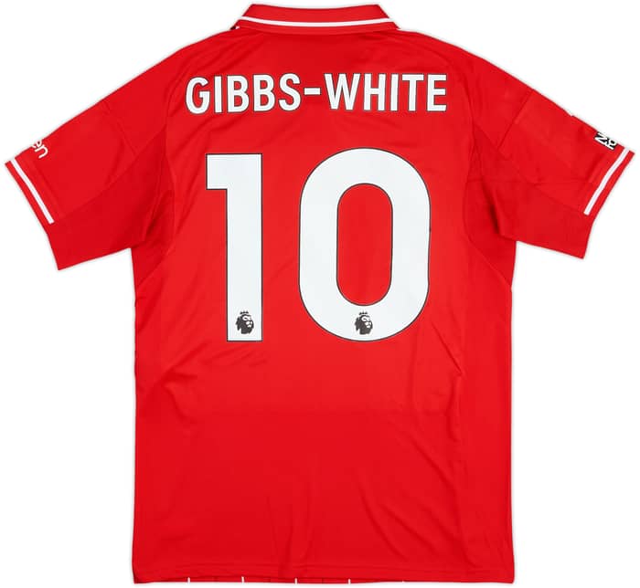 2025-26 Nottingham Forest Match Issue Home Shirt Gibbs-White #10