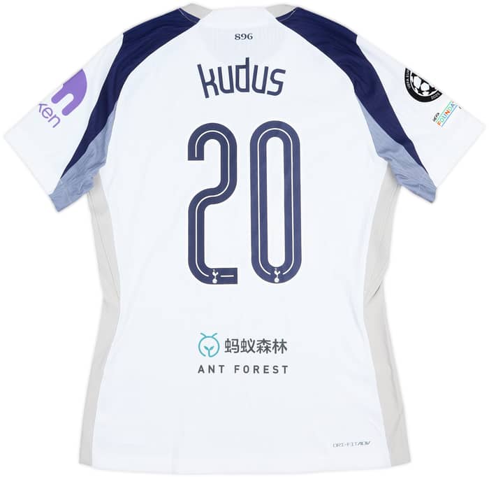 2025-26 Tottenham Match Issue Champions League Home Shirt Kudus #20