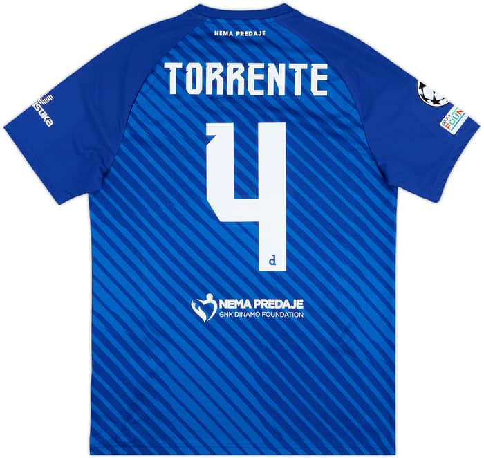2024-25 Dinamo Zagreb Match Issue Champions League Home Shirt Torrente #4