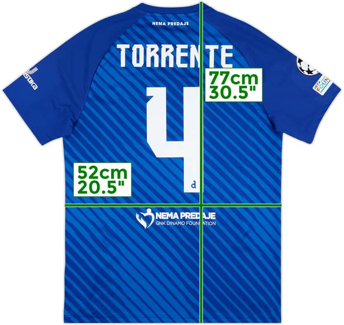 2024-25 Dinamo Zagreb Match Issue Champions League Home Shirt Torrente #4