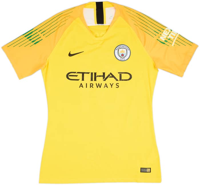 2018-19 Manchester City Match Issue FA Cup GK Shirt Ederson M. #31