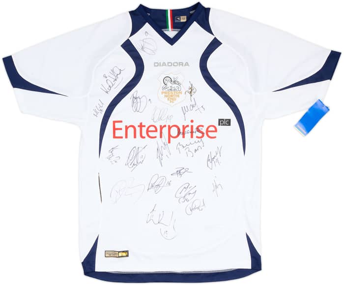 2007-08 Preston North End Squad Signed Home Shirt (M)