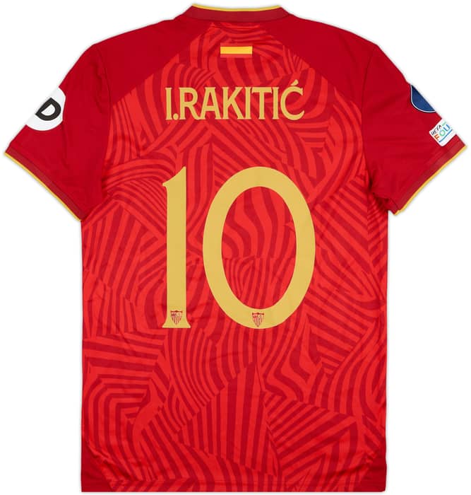 2023-24 Sevilla Super Cup Match Issue Super Cup Away Shirt I.Rakitic #10