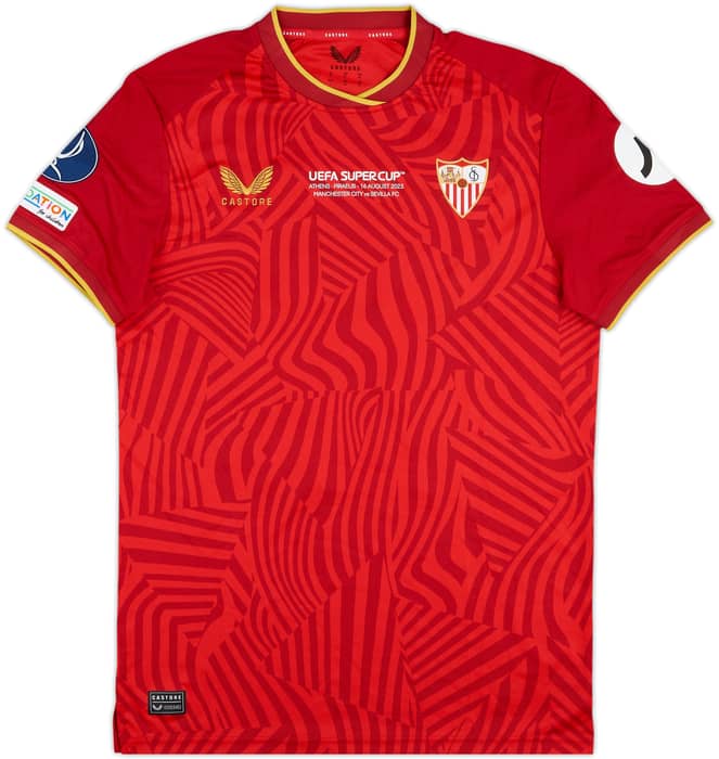 2023-24 Sevilla Super Cup Match Issue Super Cup Away Shirt I.Rakitic #10