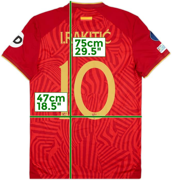 2023-24 Sevilla Super Cup Match Issue Super Cup Away Shirt I.Rakitic #10