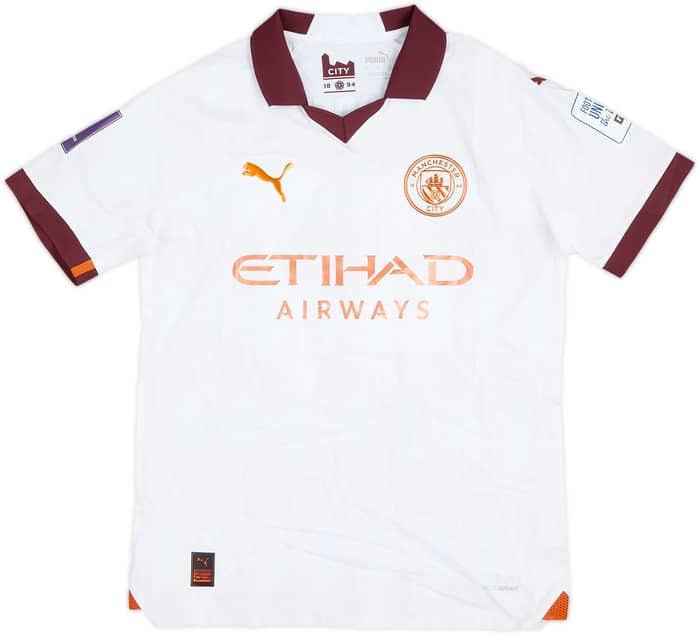 2023-24 Manchester City Match Issue Club World Cup Away Shirt Foden #47