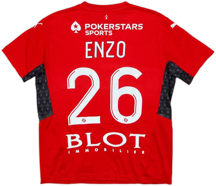 2021-22 Stade Rennais Home Shirt Enzo #26 - 4/10 - (L.Boys)
