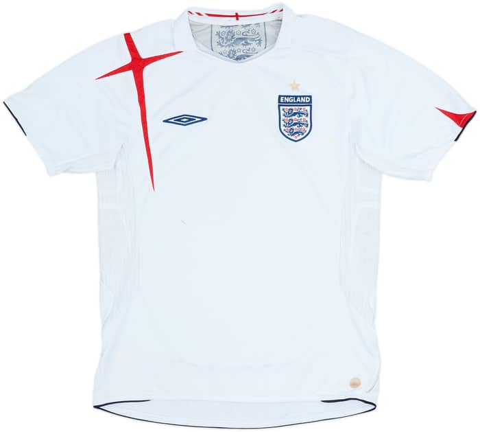 2005-07 England Home Shirt - 5/10 - (M)