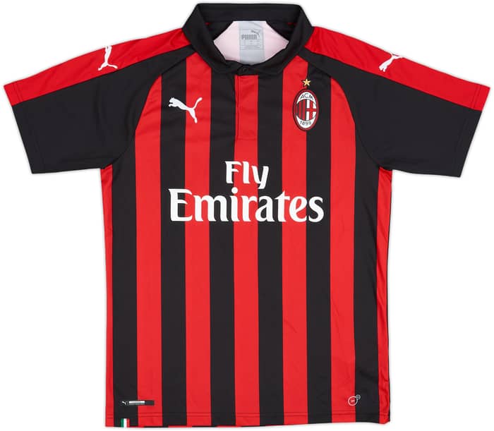 2018-19 AC Milan Home Shirt - 10/10 - (M)