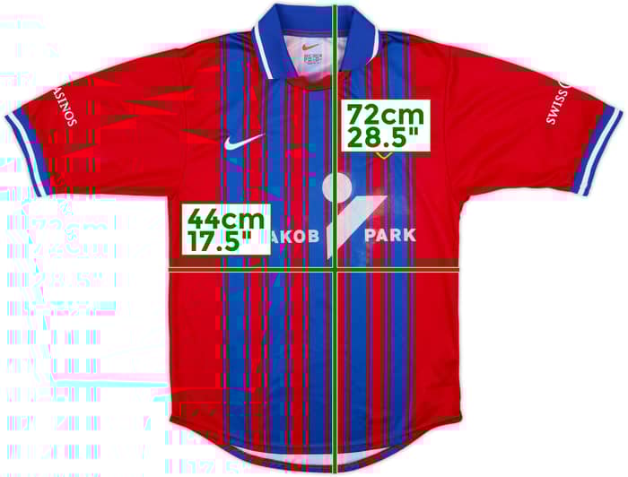 1999-00 FC Basel Home Shirt - 5/10 - (XS)