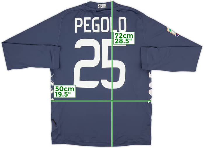 2012-13 Siena Match Issue GK Shirt Pegolo #25