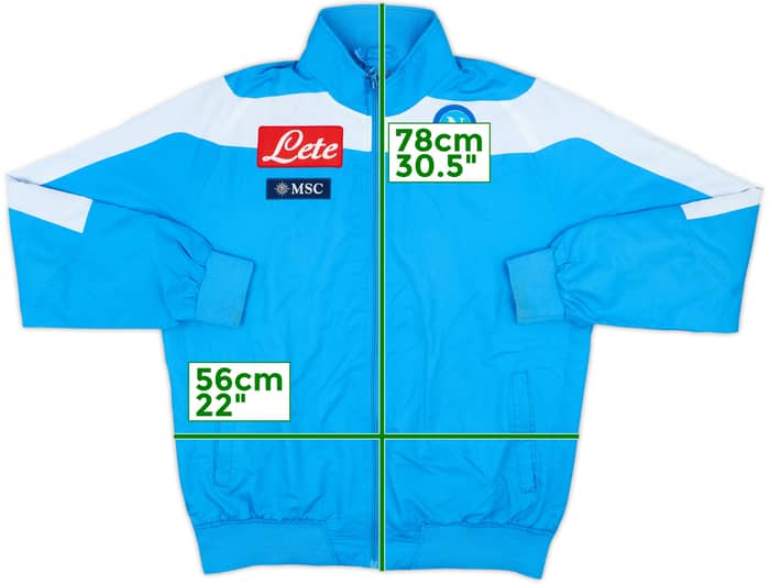 2014-15 Napoli Macron Track Jacket - 8/10 - (XL)
