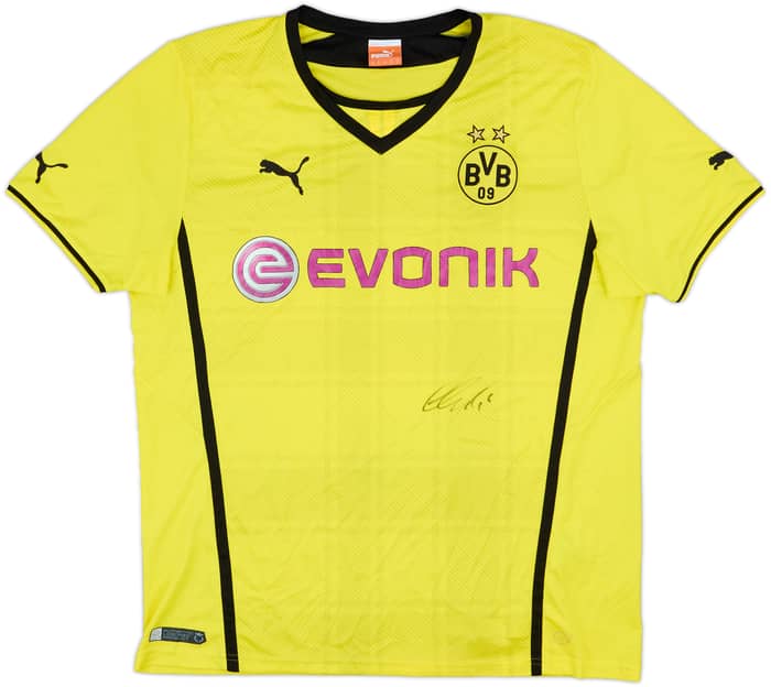2013-14 Borussia Dortmund Signed Home Shirt - 5/10 - (XL)