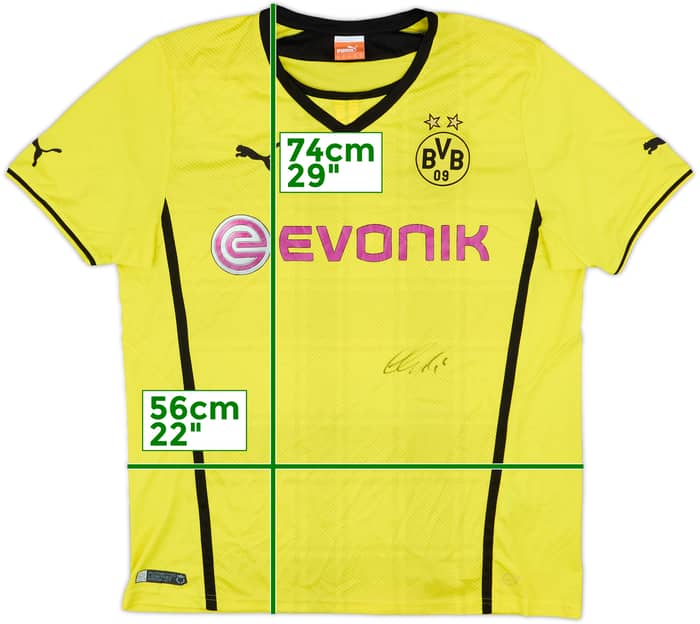 2013-14 Borussia Dortmund Signed Home Shirt - 5/10 - (XL)