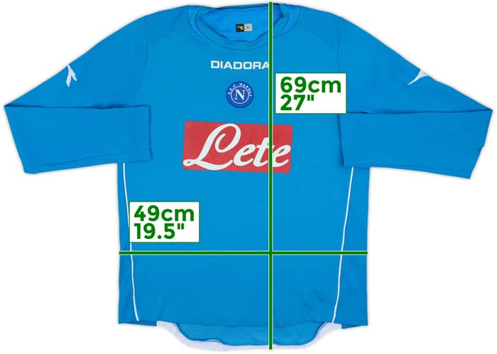 2006-07 Napoli Diadora Training Top - 6/10 - (XL)