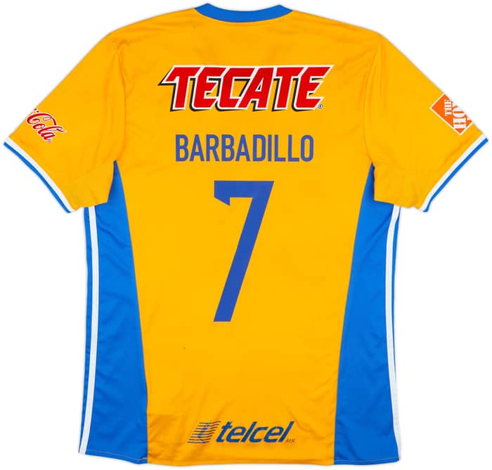 2016-17 Tigres Signed Home Shirt Barbadillo #7 - 7/10 - (L)