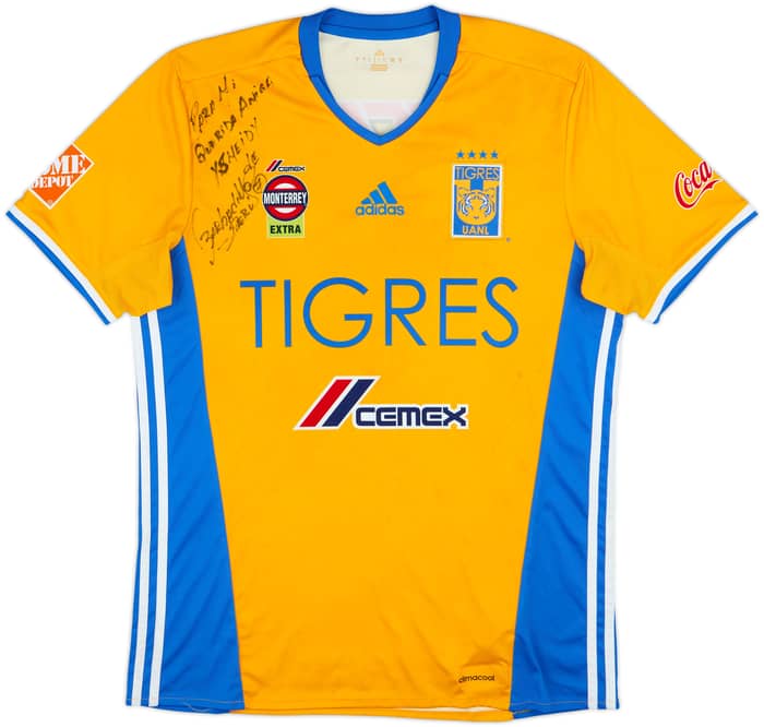 2016-17 Tigres Signed Home Shirt Barbadillo #7 - 7/10 - (L)