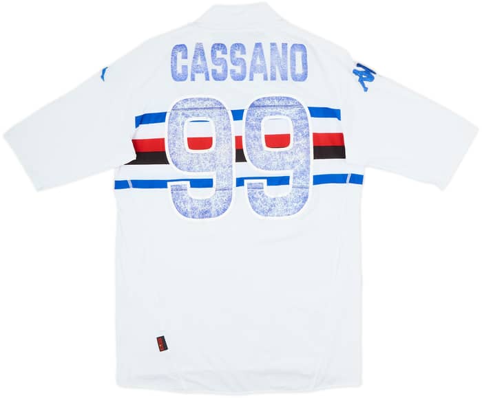 2007-08 Sampdoria Away Shirt Cassano #99 - 4/10 - (XL)