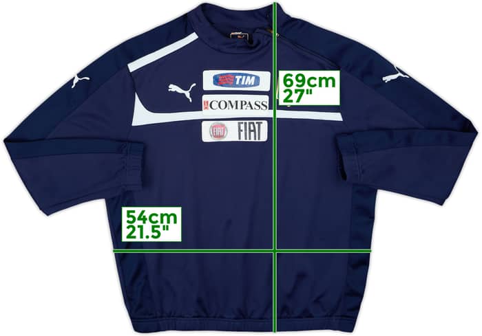 2012-13 Italy Puma 1/4 Zip Sweat Top - 6/10 - (L)