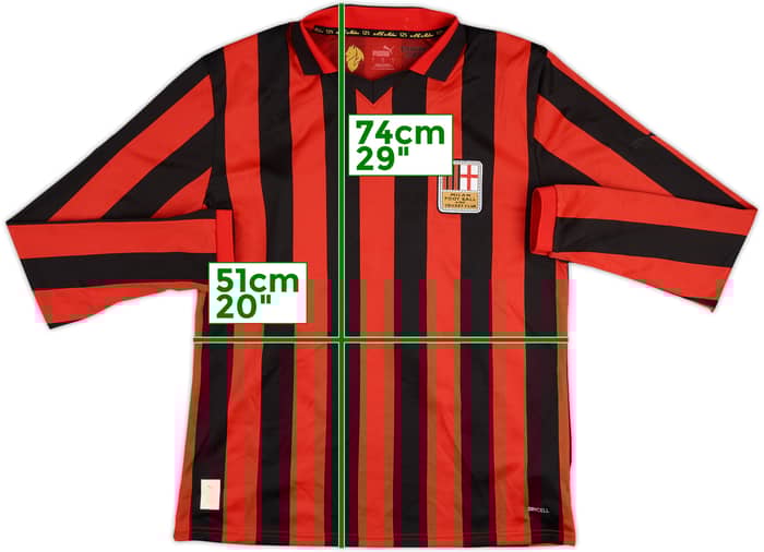 2024-25 AC Milan Anniversary L/S Shirt #69 - 8/10 - (L)